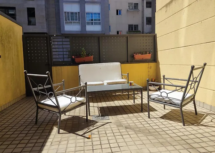 Pleno Centro, Terraza, Principe, 5 Min Casco Vello Y Estación Ave * Vigo